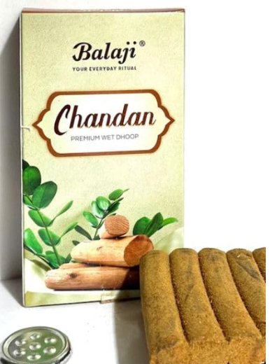 Balaji Chandan Premium Wet Dhoop Sticks (10 Sticks) Pack of 3